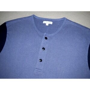 Men's Wallace & Barnes 100% Cotton Short Sleeved Henley‎ T-Shirt Medium
